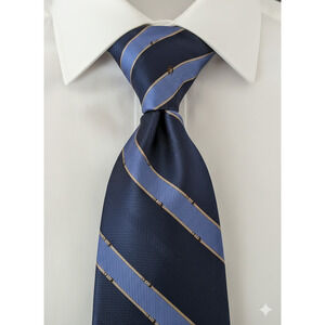 Brooks Brothers blue stripe 100% Silk tie - 60"